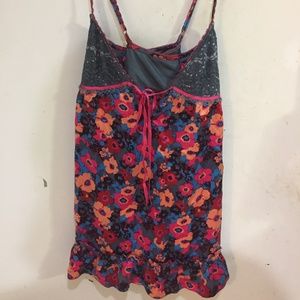 Satin floral Free People Top